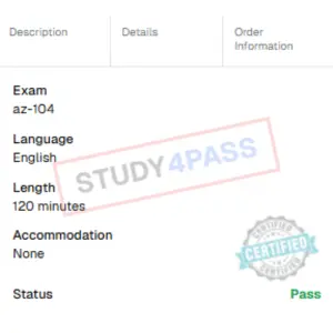 Exam Success Proof 1