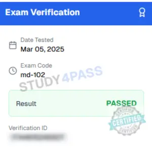 Exam Success Proof 3