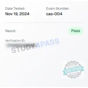 Exam Success Proof 4
