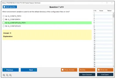 Infosys TFNSTRETEICT1100 FTX100 Finacle Treasury Technical Practice test exam simulator test engine exam Prep practice test questions answers Image 7