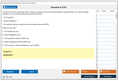 Microsoft AZ-500 Microsoft Azure Security Technologies Practice test exam simulator test engine exam Prep practice test questions answers Image 6