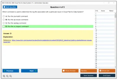 IBM S1000-002 IBM Cloud Pak for Data Systems V1.x Administrator Specialty Practice test exam simulator test engine exam Prep practice test questions answers Image 4