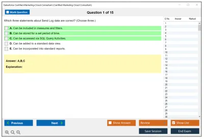 Salesforce Certified-Marketing-Cloud-Consultant Salesforce Certified Marketing Cloud Consultant Practice test exam simulator test engine exam Prep practice test questions answers Image 1