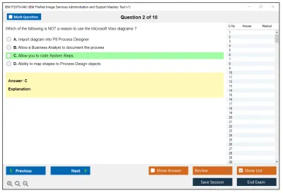 IBM P2070-048 IBM FileNet Image Services Administration and Support Mastery Test v1 Practice test exam simulator test engine exam Prep practice test questions answers Image 2