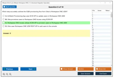 VMware 5V0-61.22 VMware Workspace ONE 21.X Advanced Integration Specialist Practice test exam simulator test engine exam Prep practice test questions answers Image 8
