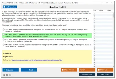 Amazon AWS AWS-Certified-Solutions-Architect-Professional-SAP-C01 AWS Certified Solutions Architect - Professional (SAP-C01) Practice test exam simulator test engine exam Prep practice test questions answers Image 19