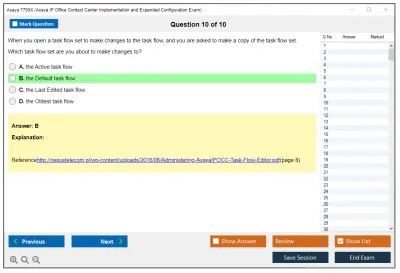 Avaya 7750X Avaya IP Office Contact Center Implementation and Expanded Configuration Exam Practice test exam simulator test engine exam Prep practice test questions answers Image 10