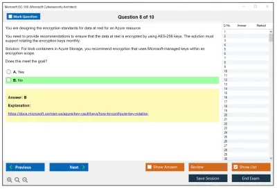 Microsoft SC-100 Microsoft Cybersecurity Architect Practice test exam simulator test engine exam Prep practice test questions answers Image 8