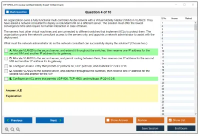 HP HPE6-A79 Aruba Certified Mobility Expert Written Exam Practice test exam simulator test engine exam Prep practice test questions answers Image 4