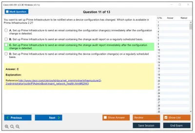 Cisco 400-351 CCIE Wireless (v3.1) Practice test exam simulator test engine exam Prep practice test questions answers Image 11