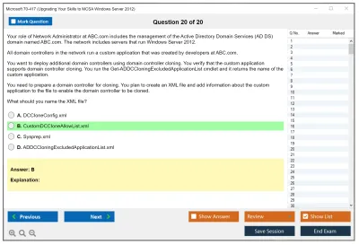 Microsoft 70-417 Upgrading Your Skills to MCSA Windows Server 2012 Practice test exam simulator test engine exam Prep practice test questions answers Image 20