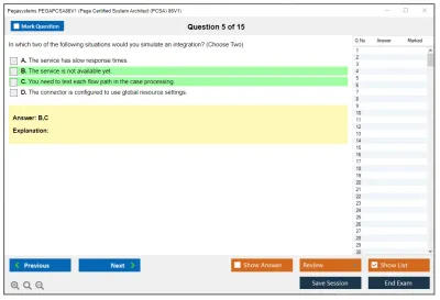 Pegasystems PEGAPCSA86V1 Pega Certified System Architect (PCSA) 86V1 Practice test exam simulator test engine exam Prep practice test questions answers Image 5