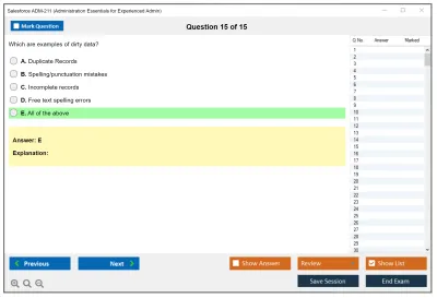 Salesforce ADM-211 Administration Essentials for Experienced Admin Practice test exam simulator test engine exam Prep practice test questions answers Image 15