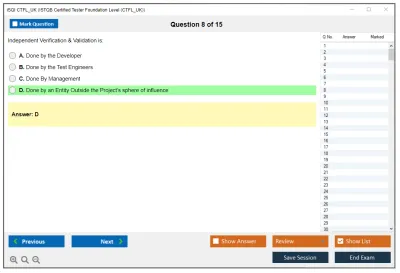 iSQI CTFL_UK ISTQB Certified Tester Foundation Level (CTFL_UK) Practice test exam simulator test engine exam Prep practice test questions answers Image 8