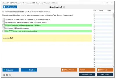 VMware 2V0-622PSE VMware Certified Professional 6.5 – Data Center Virtualization (6.5) Exam Practice test exam simulator test engine exam Prep practice test questions answers Image 6