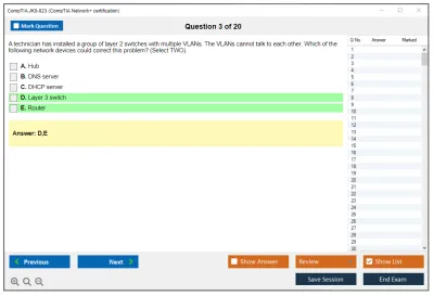 CompTIA JK0-023 CompTIA Network+ certification Practice test exam simulator test engine exam Prep practice test questions answers Image 3