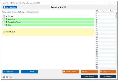 Huawei H19-316 Huawei Certified Pre - sales Associate-ECC Practice test exam simulator test engine exam Prep practice test questions answers Image 4