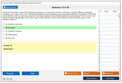 Test Prep USMLE United States Medical Licensing Examination Practice test exam simulator test engine exam Prep practice test questions answers Image 15