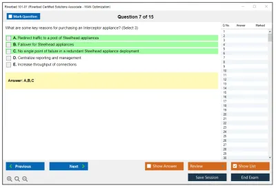 Riverbed 101-01 Riverbed Certified Solutions Associate Practice test exam simulator test engine exam Prep practice test questions answers Image 7