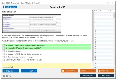 Cisco 300-080 Troubleshooting Cisco IP Telephony &amp; Video v1.0 Practice test exam simulator test engine exam Prep practice test questions answers Image 1