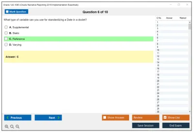 Oracle 1z0-1083 Oracle Narrative Reporting 2019 Implementation Essentials Practice test exam simulator test engine exam Prep practice test questions answers Image 6