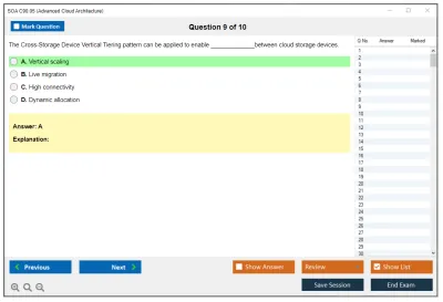 SOA C90.05 Advanced Cloud Architecture Practice test exam simulator test engine exam Prep practice test questions answers Image 9