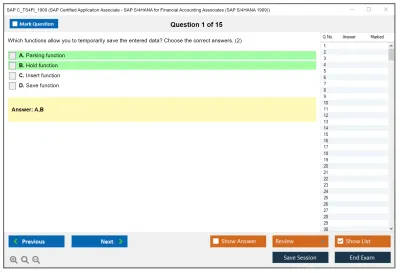 SAP C_TS4FI_1909 SAP Certified Application Associate - SAP S/4HANA for Financial Accounting Associates (SAP S/4HANA 1909) Practice test exam simulator test engine exam Prep practice test questions answers Image 1