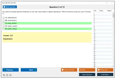 Zend 200-550 Zend Certified PHP Engineer Practice test exam simulator test engine exam Prep practice test questions answers Image 5
