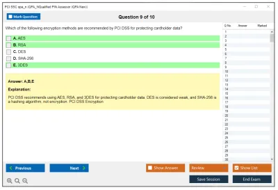 PCI SSC qpa_n QPA_NQualified PIN Assessor (QPA New) Practice test exam simulator test engine exam Prep practice test questions answers Image 9