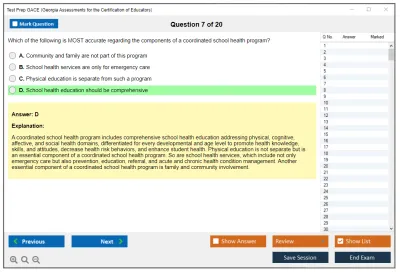 Test Prep GACE Georgia Assessments for the Certification of Educators Practice test exam simulator test engine exam Prep practice test questions answers Image 7