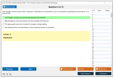 IIA IIA-CIA-Part3 Business Knowledge for Internal Auditing Practice test exam simulator test engine exam Prep practice test questions answers Image 9