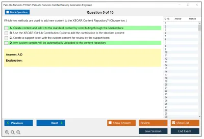 Palo Alto Networks PCSAE Palo Alto Networks Certified Security Automation Engineer Practice test exam simulator test engine exam Prep practice test questions answers Image 5