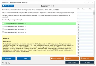 Microsoft 70-411 Administering Windows Server 2012 Practice test exam simulator test engine exam Prep practice test questions answers Image 14