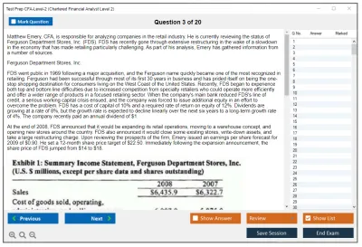 Test Prep CFA-Level-2 Chartered Financial Analyst Level 2 Practice test exam simulator test engine exam Prep practice test questions answers Image 3