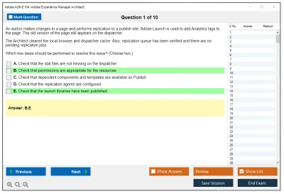 Adobe AD0-E104 Adobe Experience Manager Architect Practice test exam simulator test engine exam Prep practice test questions answers Image 1