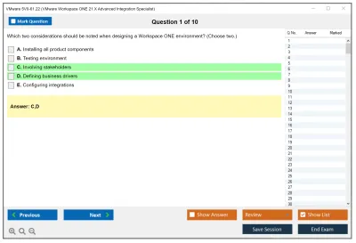 VMware 5V0-61.22 VMware Workspace ONE 21.X Advanced Integration Specialist Practice test exam simulator test engine exam Prep practice test questions answers Image 1