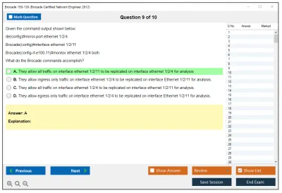 Brocade 150-130 Brocade Certified Network Engineer 2012 Practice test exam simulator test engine exam Prep practice test questions answers Image 9