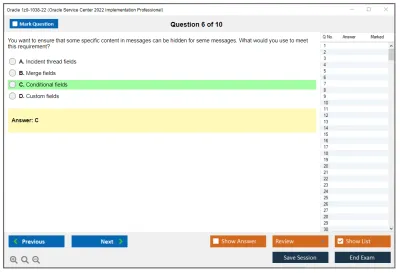 Oracle 1z0-1038-22 Oracle Service Center 2022 Implementation Professional Practice test exam simulator test engine exam Prep practice test questions answers Image 6