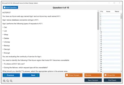 Microsoft AZ-304 Microsoft Azure Architect Design  Practice test exam simulator test engine exam Prep practice test questions answers Image 4