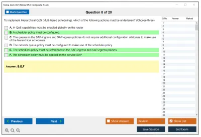 Nokia 4A0-C02 Nokia SRA Composite Exam Practice test exam simulator test engine exam Prep practice test questions answers Image 8