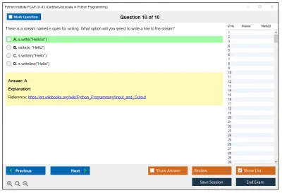 Python Institute PCAP-31-03 Certified Associate in Python Programming Practice test exam simulator test engine exam Prep practice test questions answers Image 10