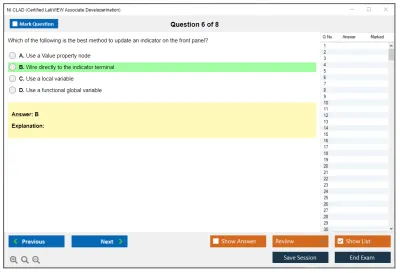 NI CLAD Certified LabVIEW Associate Developer Examination Practice test exam simulator test engine exam Prep practice test questions answers Image 6