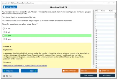 Microsoft AZ-400 Microsoft Azure DevOps Solutions Practice test exam simulator test engine exam Prep practice test questions answers Image 20