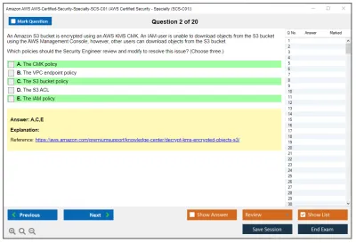 Amazon AWS AWS-Certified-Security-Specialty-SCS-C01 AWS Certified Security - Specialty (SCS-C01) Practice test exam simulator test engine exam Prep practice test questions answers Image 2