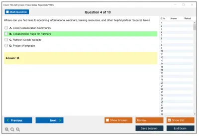 Cisco 700-020 Cisco Video Sales Essentials VSE Practice test exam simulator test engine exam Prep practice test questions answers Image 4