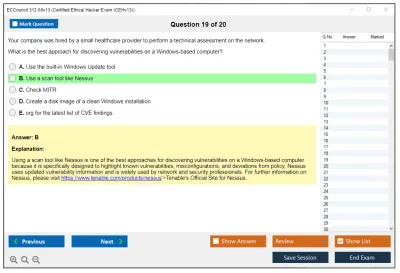 ECCouncil 312-50v13 Certified Ethical Hacker Exam (CEHv13) Practice test exam simulator test engine exam Prep practice test questions answers Image 19