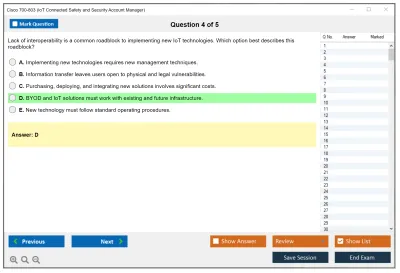 Cisco 700-803 IoT Connected Safety and Security Account Manager Practice test exam simulator test engine exam Prep practice test questions answers Image 4