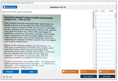 Avaya 37820X Avaya Midsize Solution Design Exam Practice test exam simulator test engine exam Prep practice test questions answers Image 4