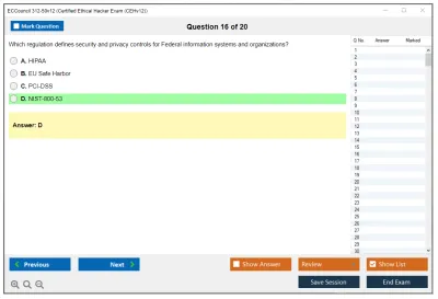 ECCouncil 312-50v12 Certified Ethical Hacker Exam (CEHv12) Practice test exam simulator test engine exam Prep practice test questions answers Image 16