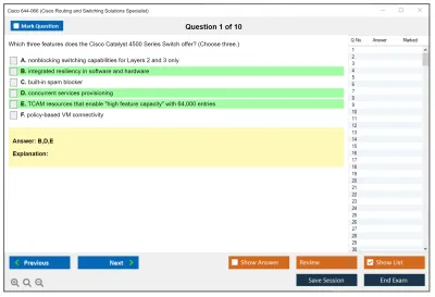 Cisco 644-066 Cisco Routing and Switching Solutions Specialist Practice test exam simulator test engine exam Prep practice test questions answers Image 1